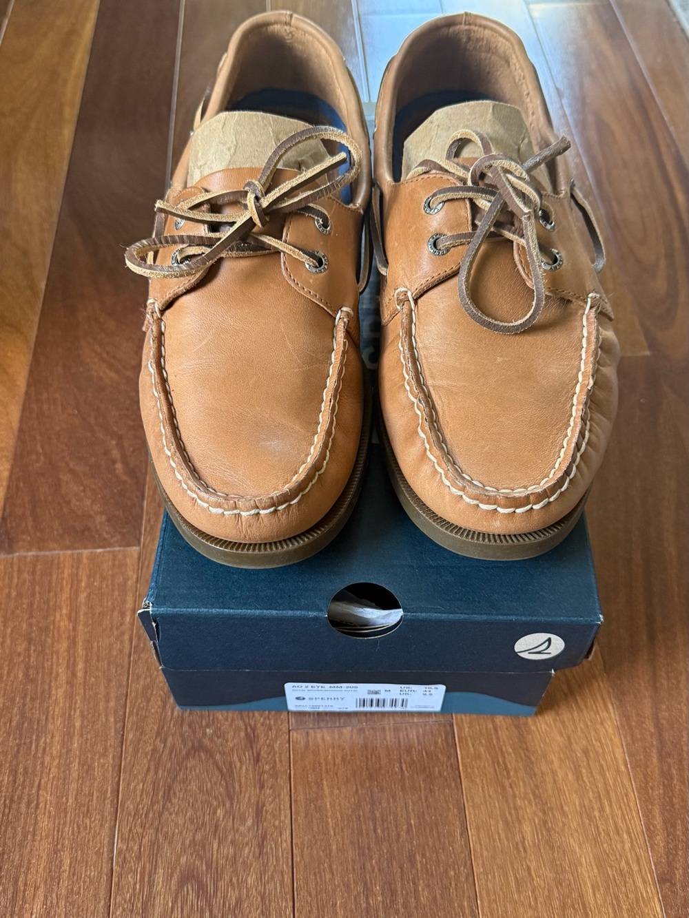 Sperry Tan Leather Classic Boat Shoes